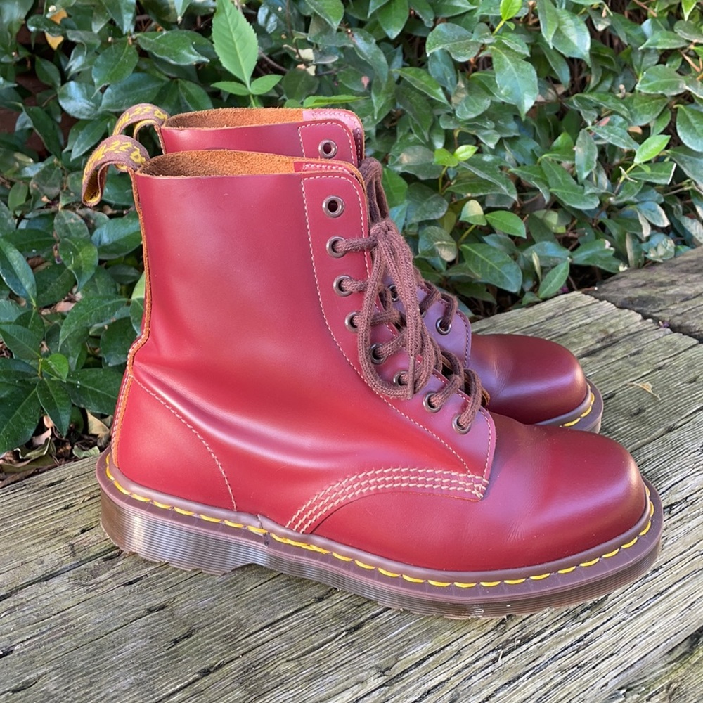 Dr. Martens Cherry Red Combat Boots